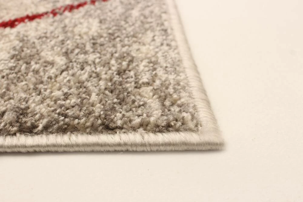 Ecarpet Gallery ECARPET Devos Indoor Geometric Area Rug, Ivory/Red, Assorted Sizes - Image 8