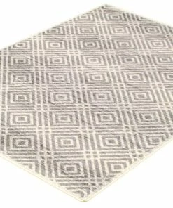 Ecarpet Gallery ECARPET Ember Rectangle Indoor Geometric Area Rug, Cream, Assorted Sizes