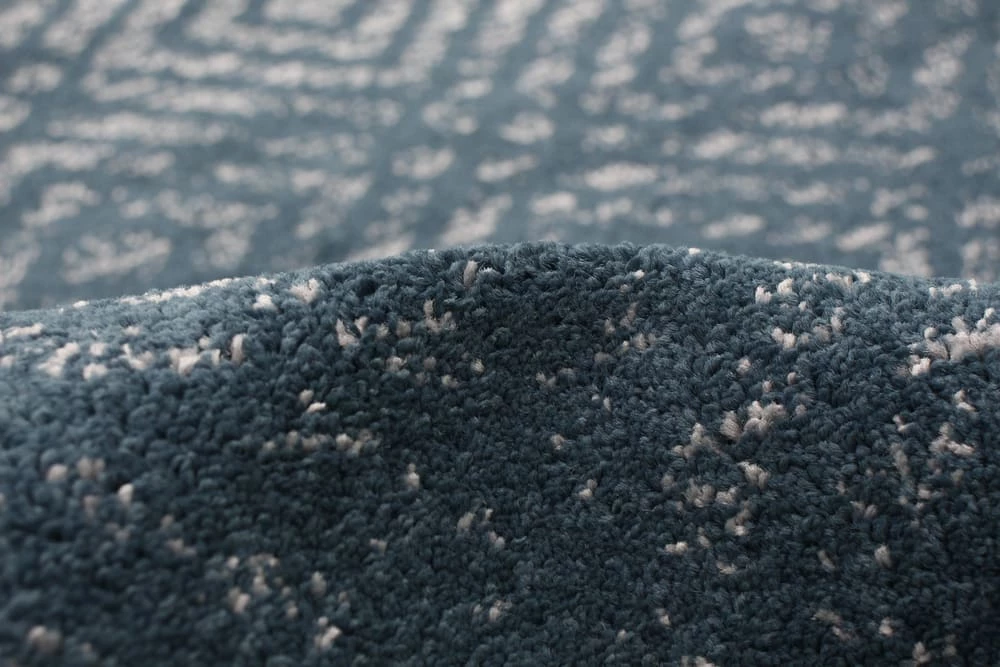 Ecarpet Gallery ECARPET Ember Rectangle Indoor Geometric Area Rug, Petrol, Assorted Sizes - Image 5