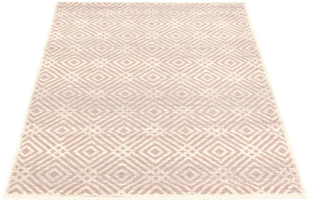 Ecarpet Gallery ECARPET Ember Rectangle Indoor Geometric Area Rug, Silver/Pink, Assorted Sizes - Image 2