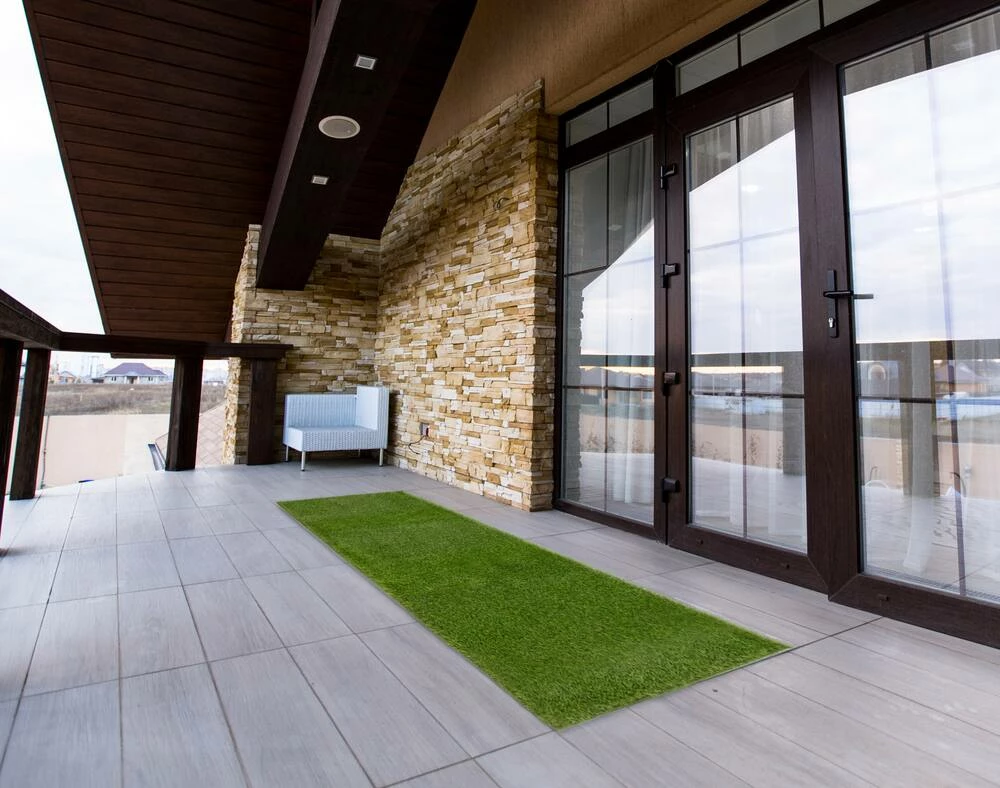 Ecarpet Gallery ECARPET Faux Indoor/Outdoor Area Rug, Grass Green, Assorted Sizes - Image 4