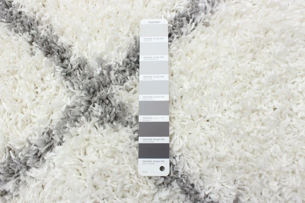 Ecarpet Gallery ECARPET Grammercy Diamond Indoor Area Shag Rug, Cream/Grey, Assorted Sizes - Image 8