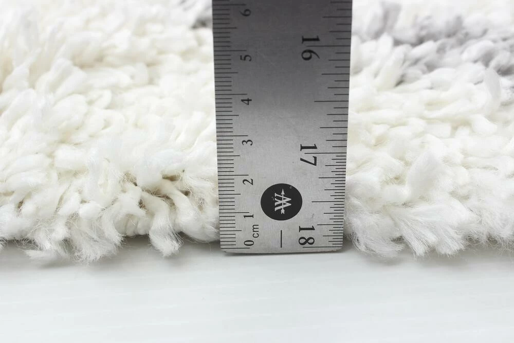 Ecarpet Gallery ECARPET Grammercy Diamond Indoor Area Shag Rug, Cream/Grey, Assorted Sizes - Image 7