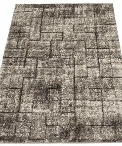 Ecarpet Gallery ECARPET Halle Indoor Area Shag Rug, Light Grey, Assorted Sizes