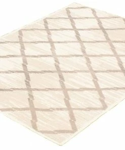 Ecarpet Gallery ECARPET Kasbah Indoor Geometric Area Rug, Ivory, Assorted Sizes