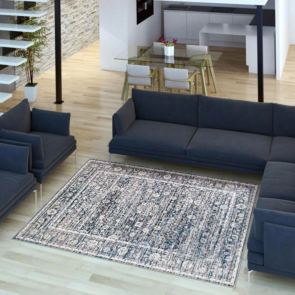 Ecarpet Gallery ECARPET Layla Indoor Area Rug, Cream/Grey, Assorted Sizes - Image 9