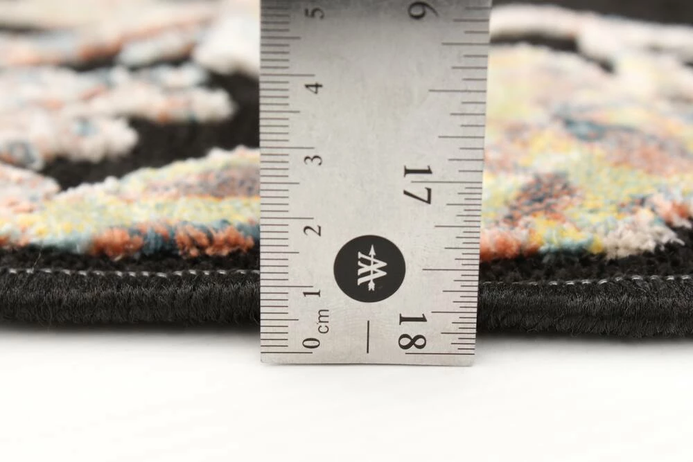 Ecarpet Gallery ECARPET Lotus Floral Indoor Area Rug, Black, Assorted Sizes - Image 5