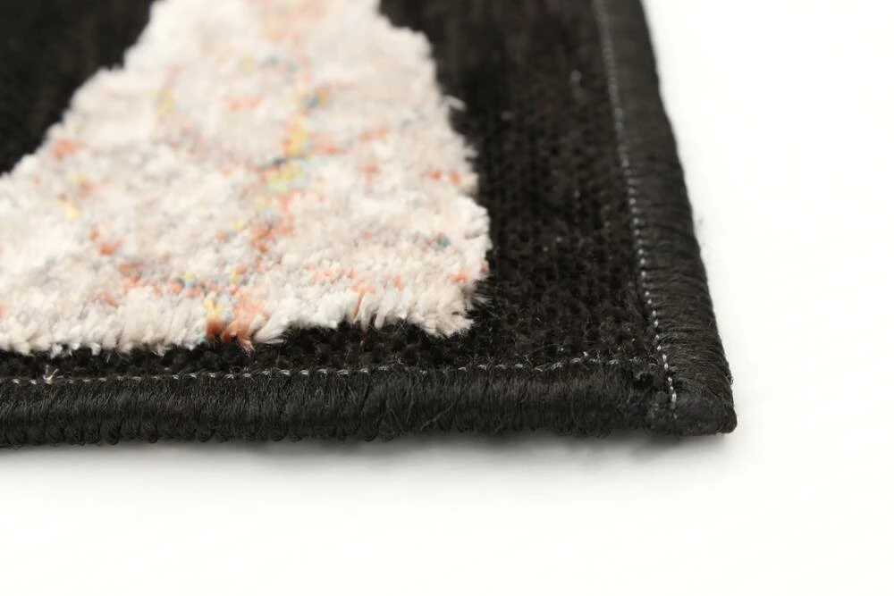 Ecarpet Gallery ECARPET Lotus Floral Indoor Area Rug, Black, Assorted Sizes - Image 7