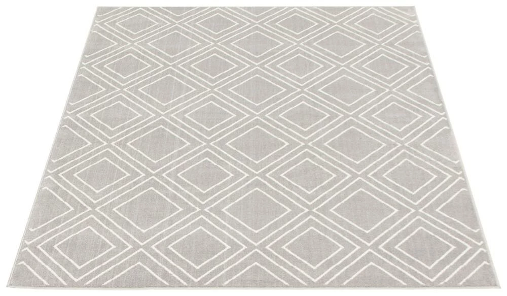 Ecarpet Gallery ECARPET Macy Geod Indoor Geometric Area Rug, Grey/White, Assorted Sizes - Image 2