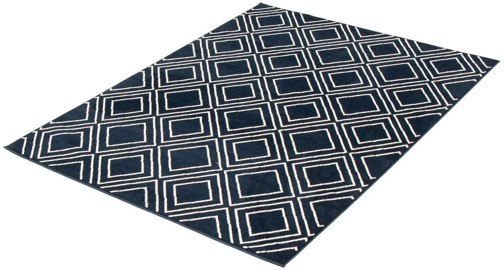 Ecarpet Gallery ECARPET Macy Geod Indoor Geometric Area Rug, Navy/White, Assorted Sizes - Image 2