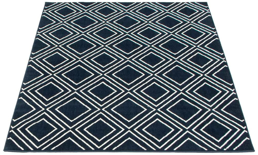 Ecarpet Gallery ECARPET Macy Geod Indoor Geometric Area Rug, Navy/White, Assorted Sizes - Image 3