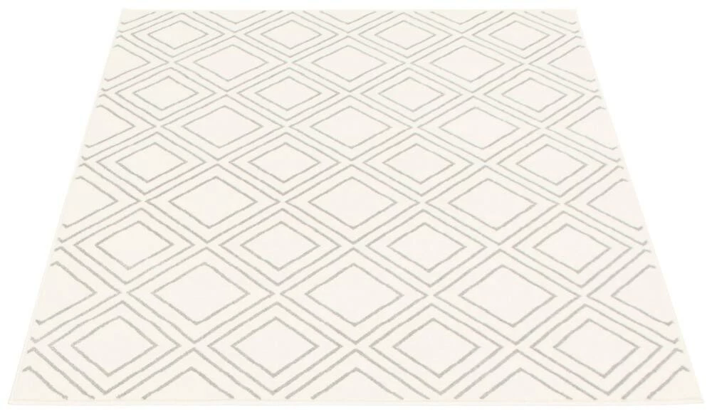 Ecarpet Gallery ECARPET Macy Geod Indoor Geometric Area Rug, White/Grey, Assorted Sizes - Image 2