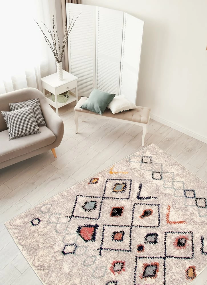 Ecarpet Gallery ECARPET Morocco Classic Indoor Area Rug, Ivory, Assorted Sizes - Image 9