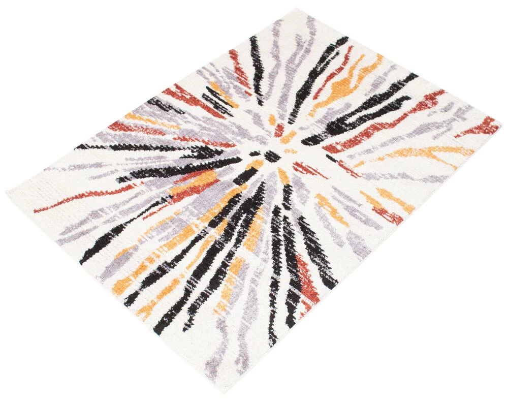 Ecarpet Gallery ECARPET Morocco Sunburst Indoor Area Rug, Black/White, Assorted Sizes - Image 2