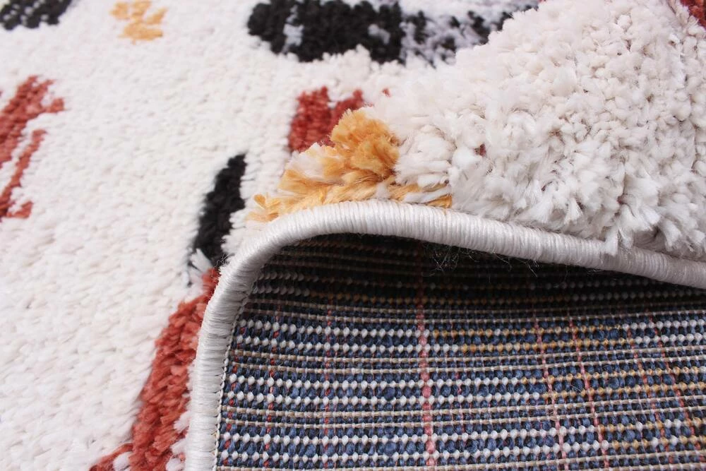 Ecarpet Gallery ECARPET Morocco Sunburst Indoor Area Rug, Black/White, Assorted Sizes - Image 6