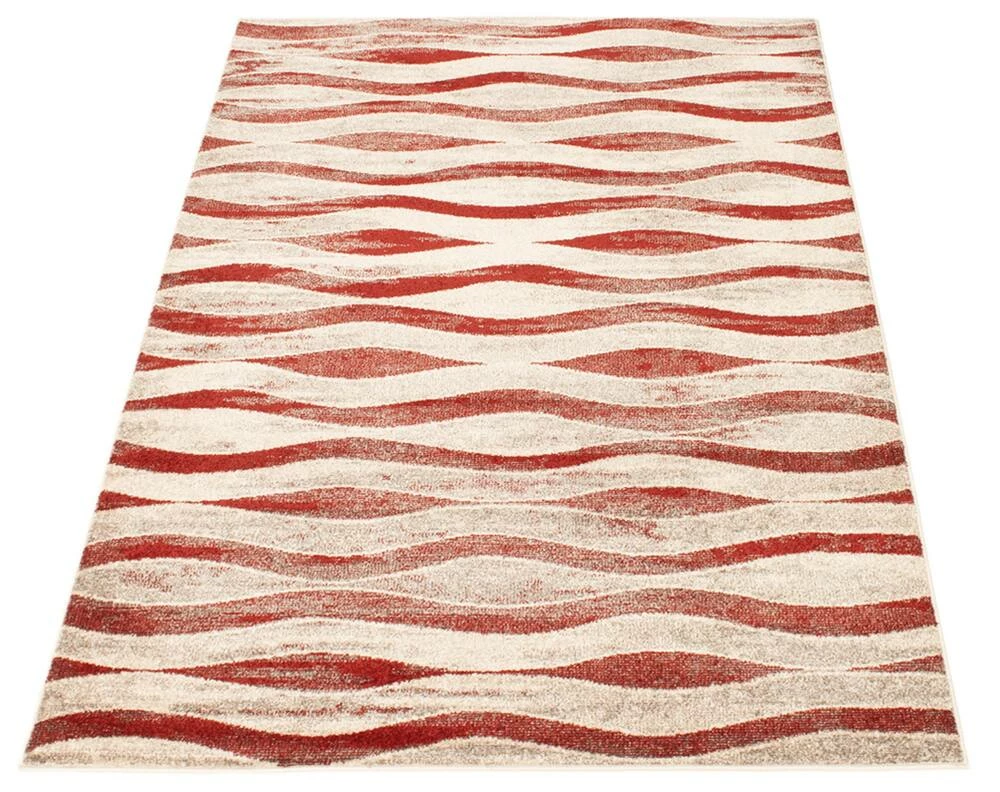 Ecarpet Gallery ECARPET Neela Indoor Geometric Area Rug, Ivory/Red, Assorted Sizes - Image 2