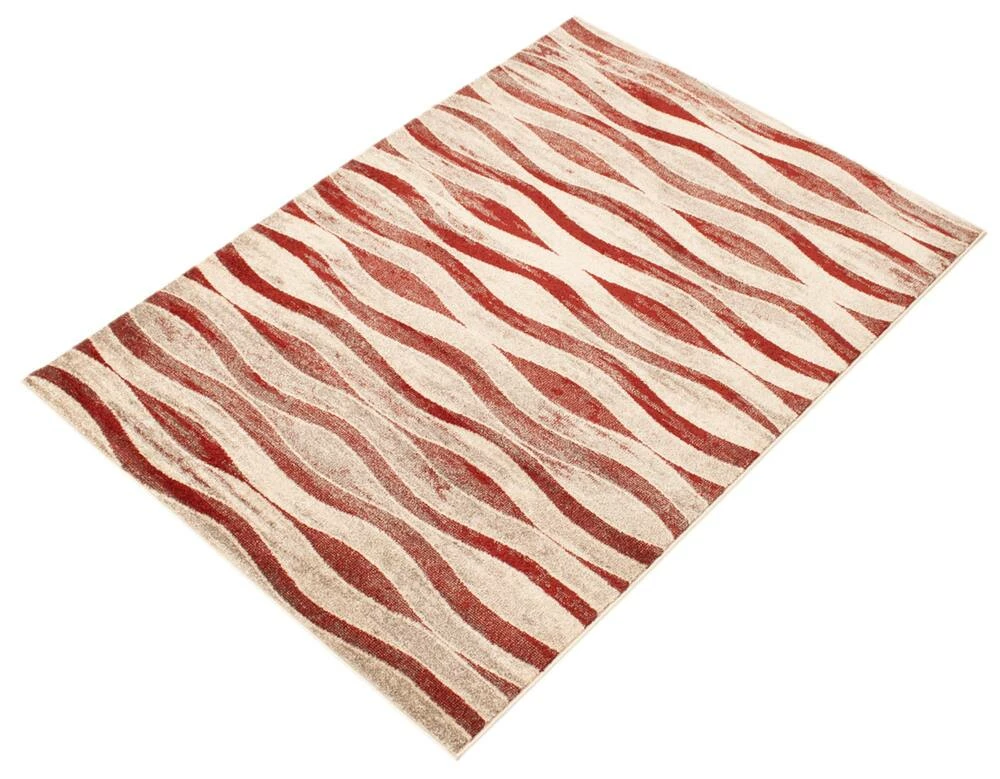 Ecarpet Gallery ECARPET Neela Indoor Geometric Area Rug, Ivory/Red, Assorted Sizes