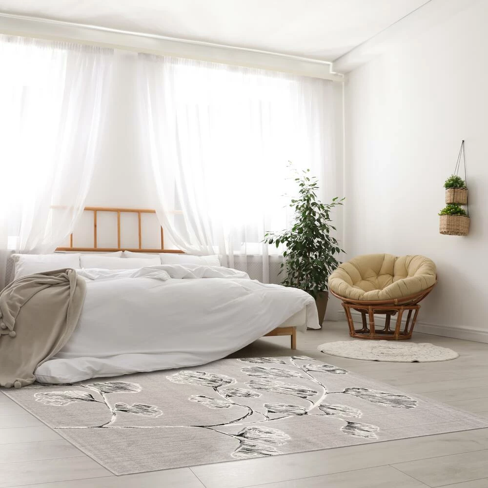 Ecarpet Gallery ECARPET Prima Indoor Floral Area Rug, Ivory, Assorted Sizes - Image 9