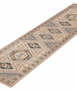 Ecarpet Gallery ECARPET Qashqai Indoor Area Rug/Runner, Ivory, Assorted Sizes