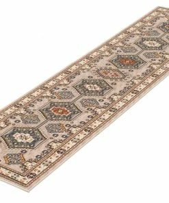 Ecarpet Gallery ECARPET Qashqai Indoor Area Rug/Runner, Taupe, Assorted Sizes