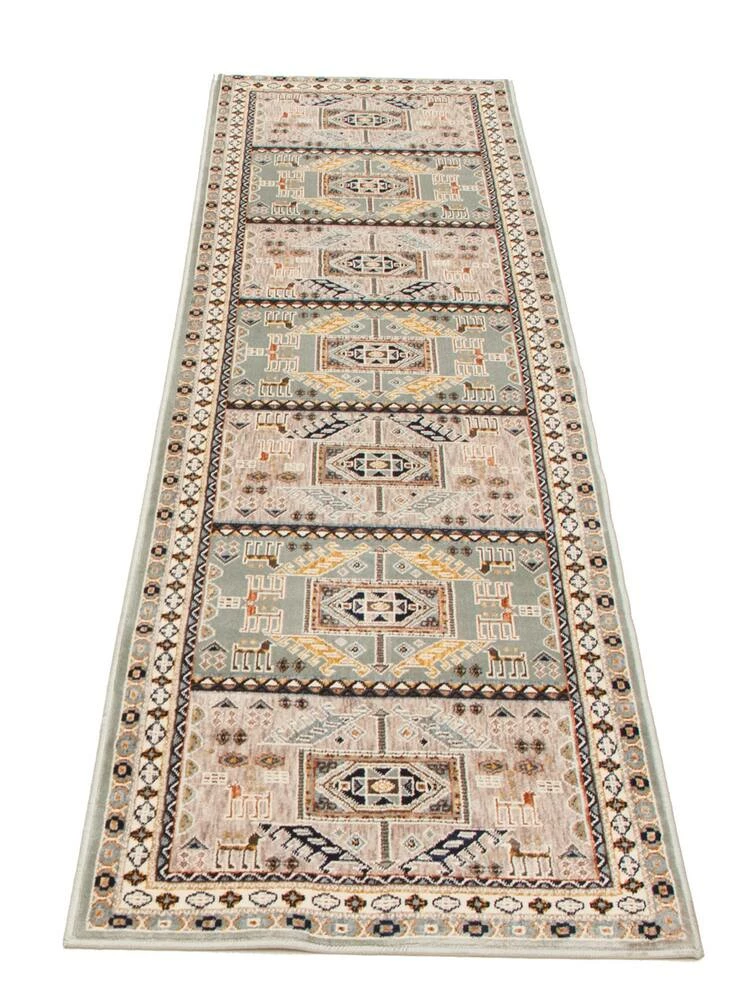 Ecarpet Gallery ECARPET Qashqai Indoor Area Rug/Runner, Teal, Assorted Sizes - Image 2