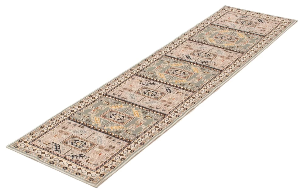 Ecarpet Gallery ECARPET Qashqai Indoor Area Rug/Runner, Teal, Assorted Sizes