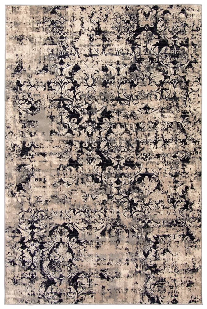 Ecarpet Gallery ECARPET Raven Indoor Area Rug, Ivory/Black, Assorted Sizes