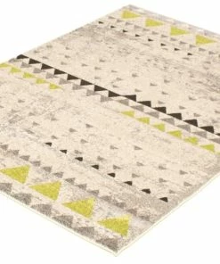 Ecarpet Gallery ECARPET Remi Indoor Geometric Area Rug, Ivory/Green, Assorted Sizes
