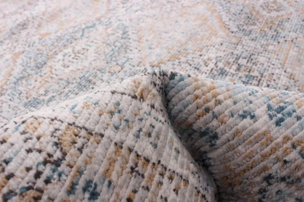 Ecarpet Gallery ECARPET Rhapsody Indoor Area Rug, Blue/Taupe, Assorted Sizes - Image 6