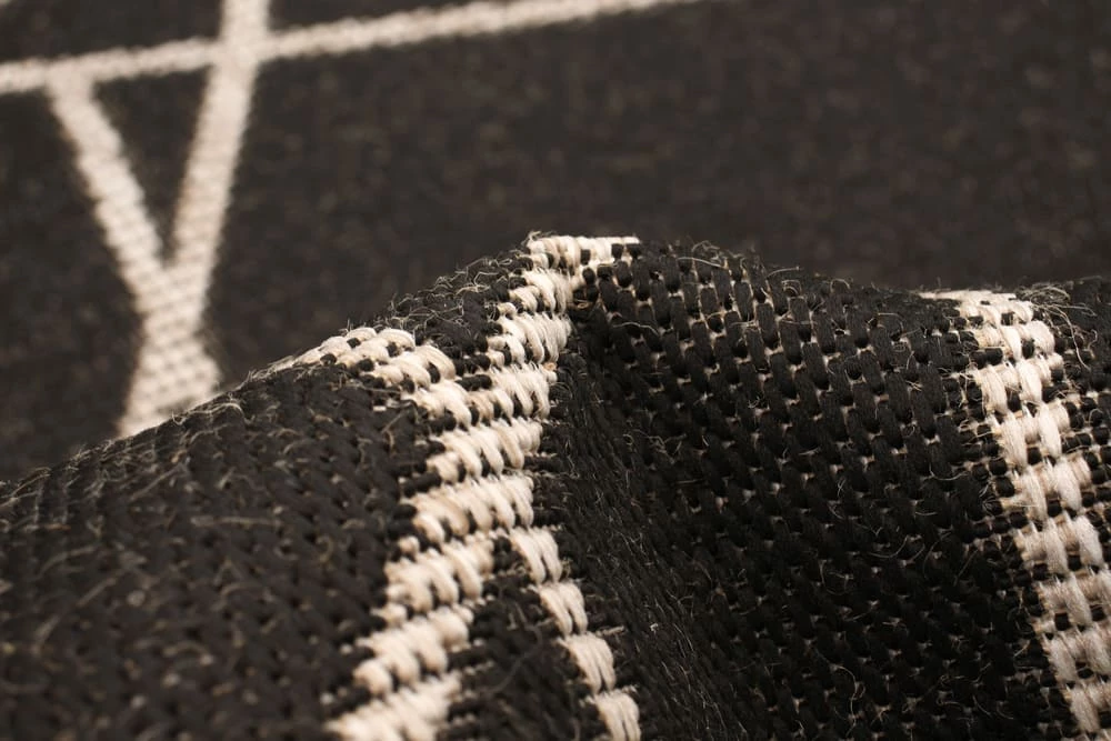 Ecarpet Gallery ECARPET Sisal Abstract Polypropylene Indoor Area Rug, Black/Silver, Assorted Sizes - Image 8