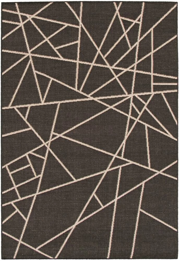 Ecarpet Gallery ECARPET Sisal Abstract Polypropylene Indoor Area Rug, Black/Silver, Assorted Sizes - Image 3