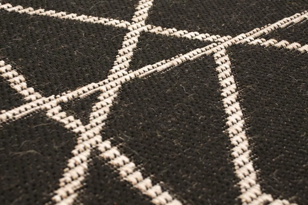 Ecarpet Gallery ECARPET Sisal Abstract Polypropylene Indoor Area Rug, Black/Silver, Assorted Sizes - Image 5