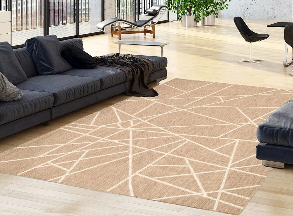 Ecarpet Gallery ECARPET Sisal Abstract Polypropylene Indoor Area Rug, Taupe/Champagne, Assorted Sizes - Image 9