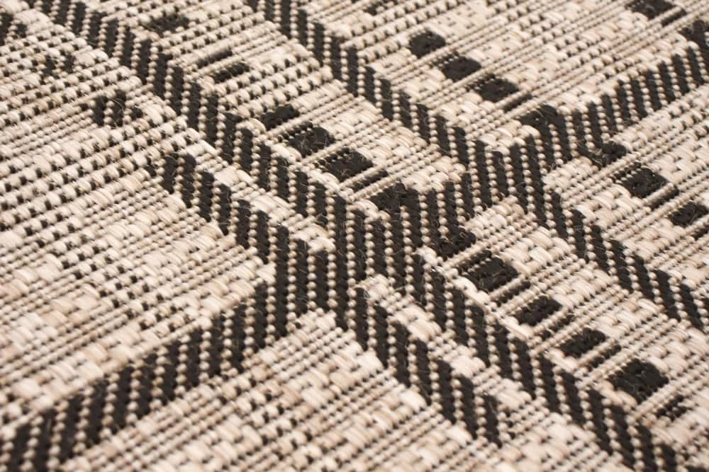 Ecarpet Gallery ECARPET Sisal Burburry Indoor/Outdoor Area Rug, Silver/Black, Assorted Sizes - Image 6