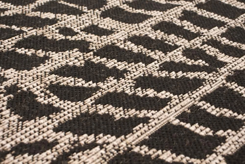 Ecarpet Gallery ECARPET Sisal Safari Indoor/Outdoor Area Rug, Black/Silver, Assorted Sizes - Image 8