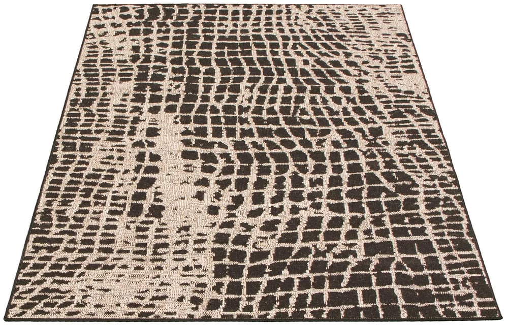 Ecarpet Gallery ECARPET Sisal Safari Indoor/Outdoor Area Rug, Black/Silver, Assorted Sizes - Image 2