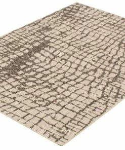 Ecarpet Gallery ECARPET Sisal Safari Indoor/Outdoor Area Rug, Silver/Black, Assorted Sizes