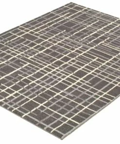 Ecarpet Gallery ECARPET Tessa Indoor Geometric Area Rug, Anthracite, Assorted Sizes