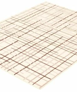 Ecarpet Gallery ECARPET Tessa Indoor Geometric Area Rug, Cream/Bordeaux, Assorted Sizes