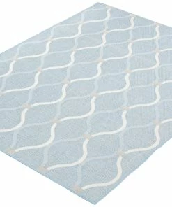 Ecarpet Gallery ECARPET Veranda Abstract Indoor/Outdoor Area Rug, Light Blue, Assorted Sizes