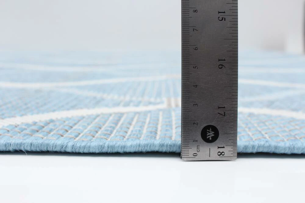 Ecarpet Gallery ECARPET Veranda Abstract Indoor/Outdoor Area Rug, Light Blue, Assorted Sizes - Image 8