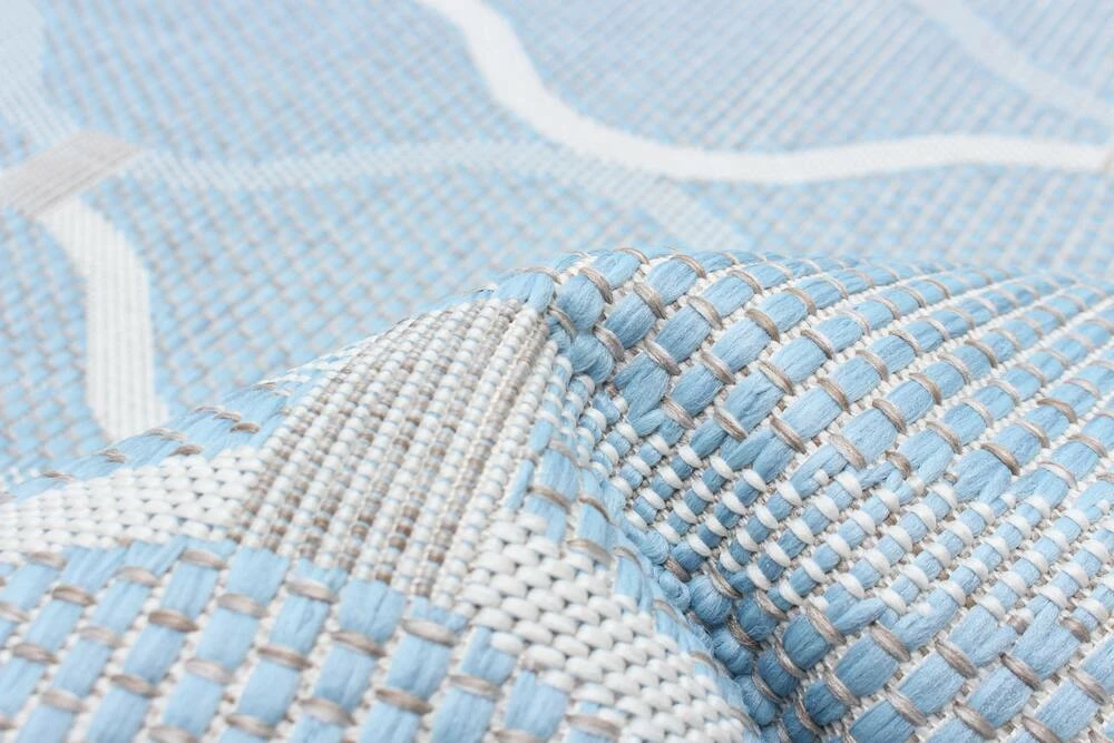 Ecarpet Gallery ECARPET Veranda Abstract Indoor/Outdoor Area Rug, Light Blue, Assorted Sizes - Image 5