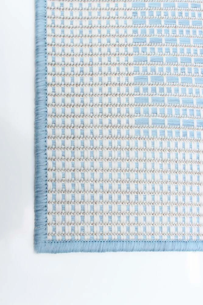 Ecarpet Gallery ECARPET Veranda Classic Indoor/Outdoor Area Rug, Light Blue, Assorted Sizes - Image 6