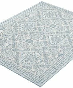 Ecarpet Gallery ECARPET Veranda Traditional Indoor/Outdoor Area Rug, Blue, Assorted Sizes