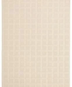 Ecarpet Gallery ECARPET Villa Indoor/Outdoor Geometric Area Rug, Ivory, Assorted Sizes