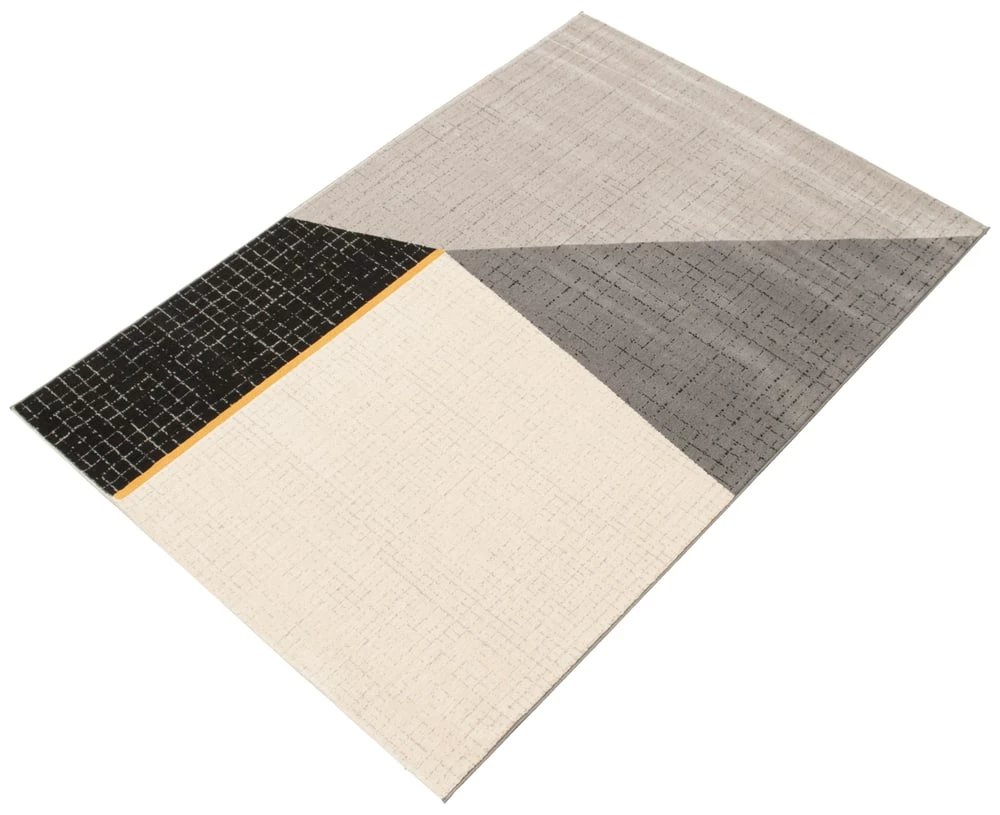 Ecarpet Gallery ECARPET Visby Indoor Geometric Area Rug, Black, Assorted Sizes