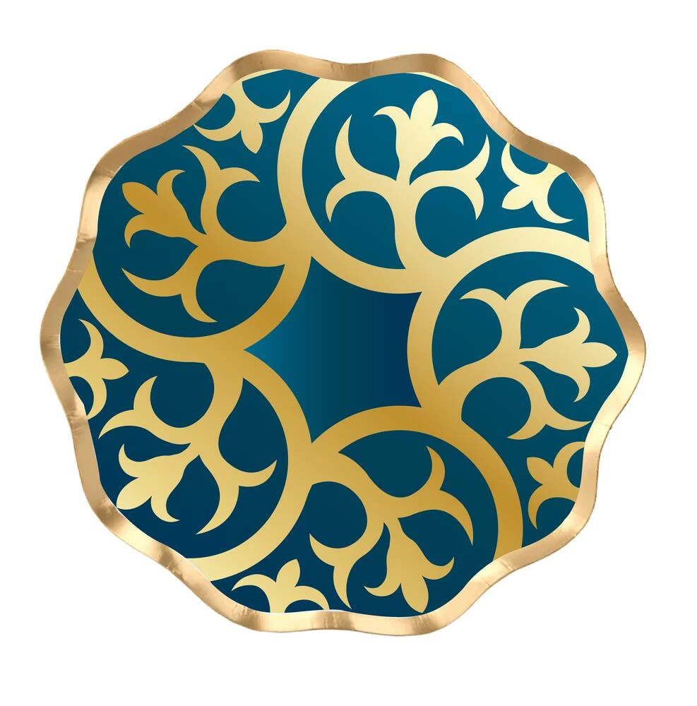 Sophistiplate Eid Mubarak Foil Appetizer Bowl, 8-pk