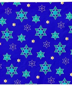 Sophistiplate Passover 3-Ply Foil Cocktail Napkins, 20-pk