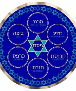 Sophistiplate Passover Seder Foil Dinner Plates, 8-pk