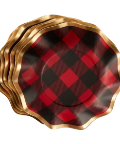 Sophistiplate Buffalo Check Appetizer Bowl, 8-pk